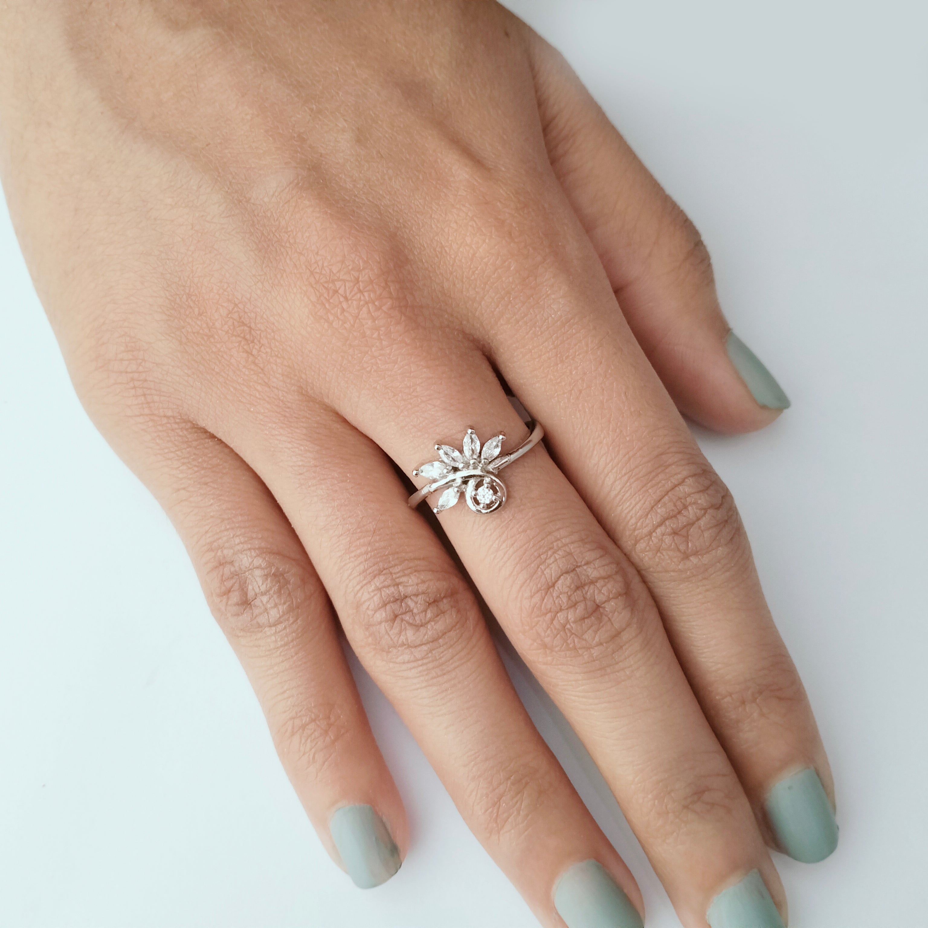 Crystal Wing Ring